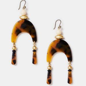 Lucky Brand Tortoise Drop Earrings